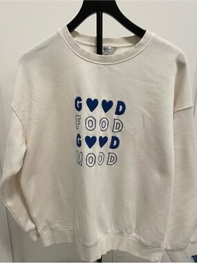 Reitmans Good Food Good Mood Graphic Sweatshirt